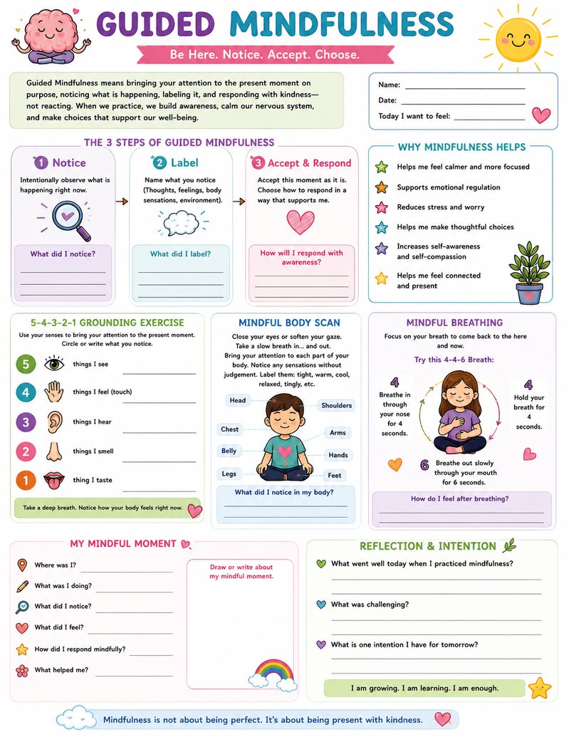Guided Mindfulness — Be Here. Notice. Accept. Choose.